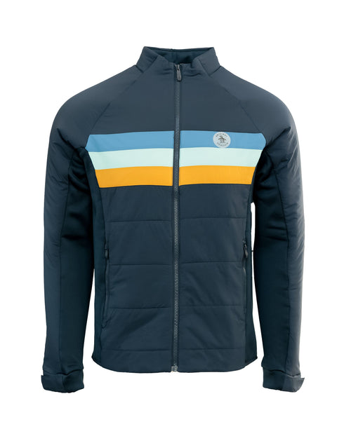 Mixed-Media 70's Insulated Jacket