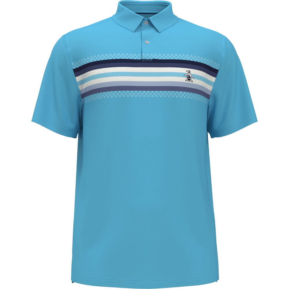 Thunder Roll Chest Stripe Golf Polo