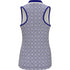 Geo Printed Sleeveless Golf Polo