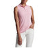 Banded Sport Mesh Solid Sleeveless Golf Polo
