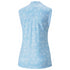 Cloudspun Island Flower Print Sleeveless Golf Polo