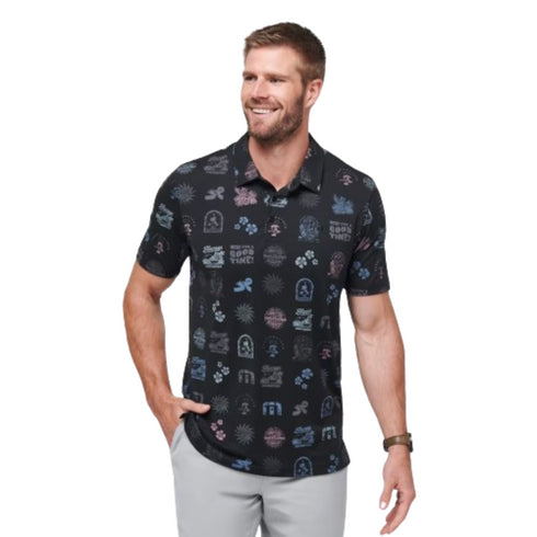 Tourist Season Print Golf Polo