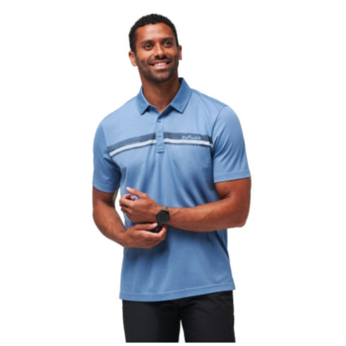 Under A Palm Chest Stripe Golf Polo