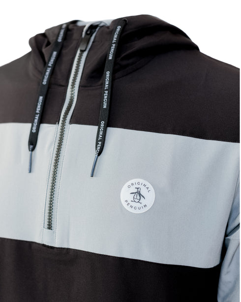 Color Block Wind Hooded Jacket