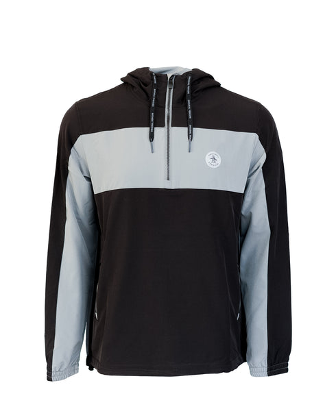 Color Block Wind Hooded Jacket