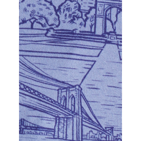 NY NY Performance Print Jersey Golf Polo