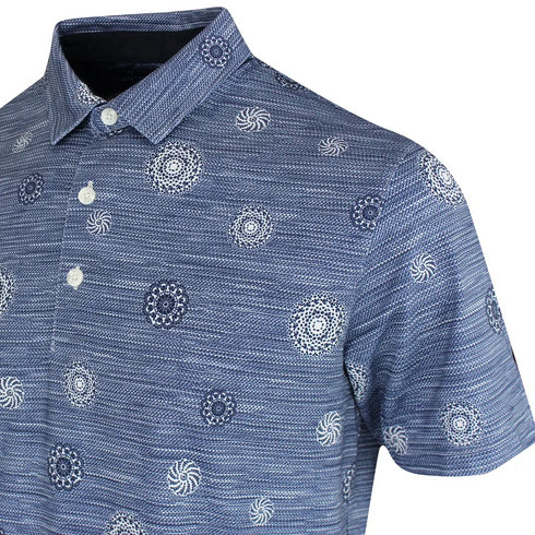 Cloudspun Wheels Print Golf Polo