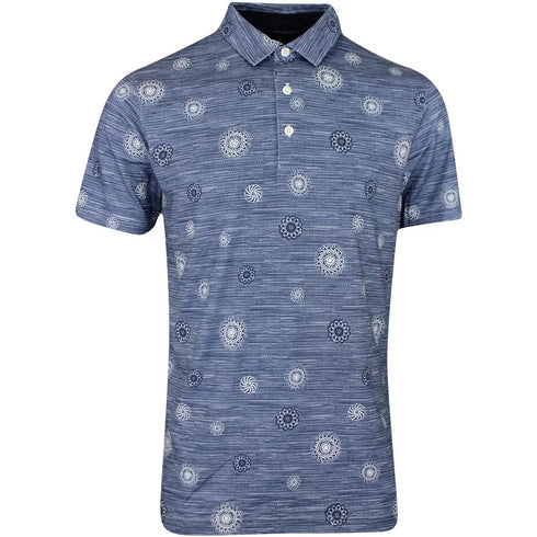 Cloudspun Wheels Print Golf Polo