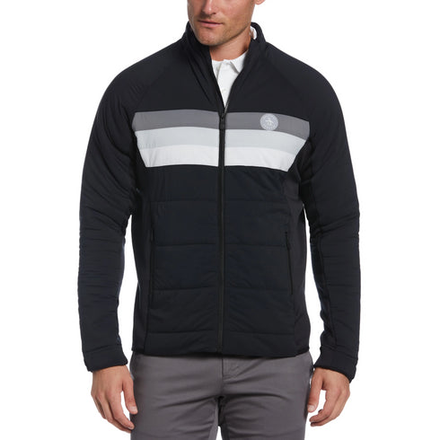 Mixed-Media 70's Insulated Jacket